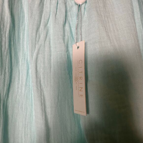 Citrine Della Dress Mint Green/Blue Gauze - Picture 4 of 8